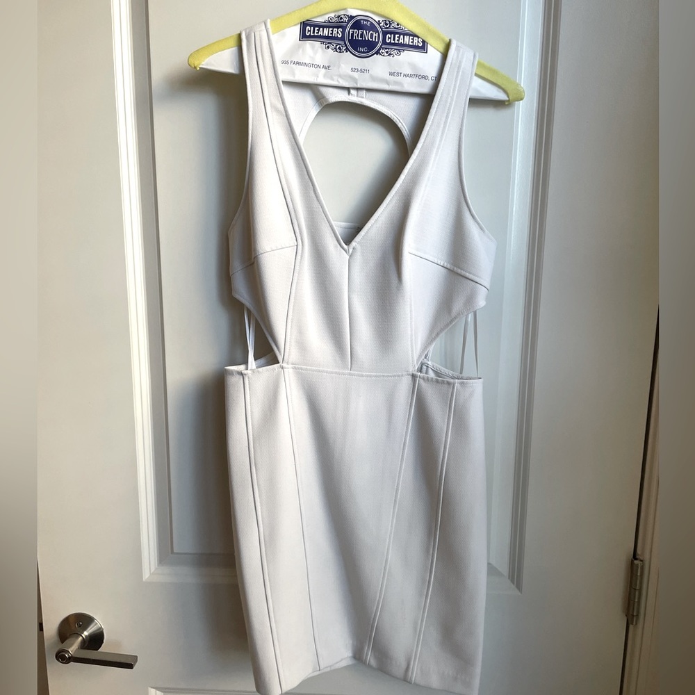 Silence + Noise White Cutout Bodycon Dress